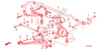 STABILISATEUR ARRIERE/ BRAS INFERIEUR ARRIERE pour Honda S2000 S 2 Portes 6 vitesses manuelles 2009
