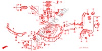 RESERVOIR A CARBURANT pour Honda HR-V 4WD 5 Portes 5 vitesses manuelles 2000
