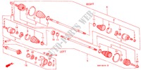 ARBRE PRIMAIRE AVANT/ DEMI ARBRE(2) pour Honda PRELUDE 2.0I 2 Portes 5 vitesses manuelles 1999