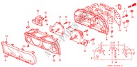 COMPTEUR COMBINE COMPOSANTS pour Honda PRELUDE 2.0I 2 Portes 5 vitesses manuelles 1998
