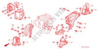 SUPPORTS DE MOTEUR(AT) pour Honda PRELUDE VTI-R 2 Portes 4 vitesses automatique 1998
