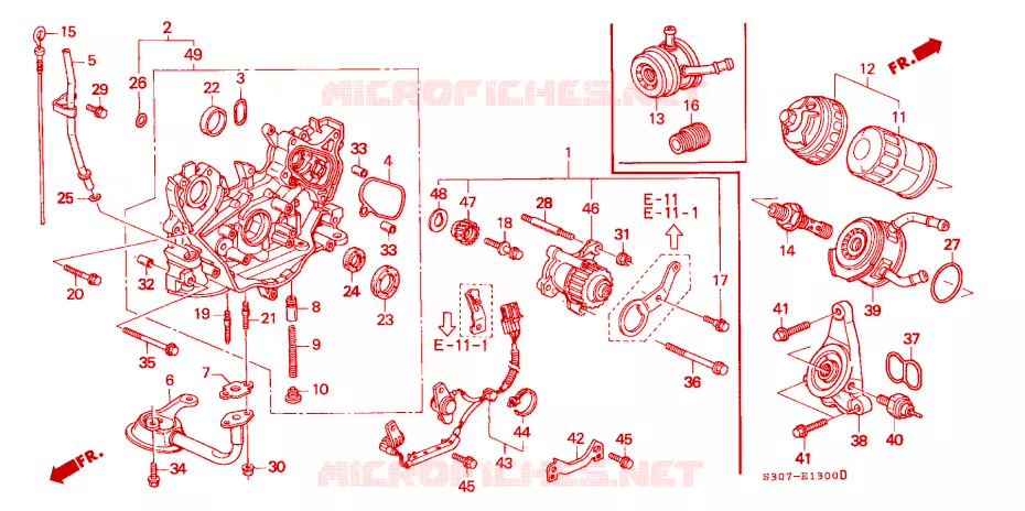 POMPE A HUILE/FILTRE-TAMIS A HUILE Honda  PRELUDE 2000 VTI R 4 vitesses automatique 
