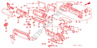 GARNITURE D'INSTRUMENT(RH) pour Honda ACCORD 1.8I         SPORT 5 Portes 5 vitesses manuelles 2001