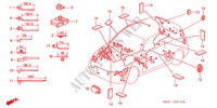 ATTACHE DE FAISCEAU/SUPPORT pour Honda LOGO LOGO 3 Portes full automatique 2000