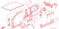 PANNEAUX EXTERIEURS pour Honda LOGO LOGO 3 Portes full automatique 2000