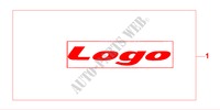 STICKER   LOGO DECAL pour Honda LOGO LOGO 3 Portes full automatique 2000