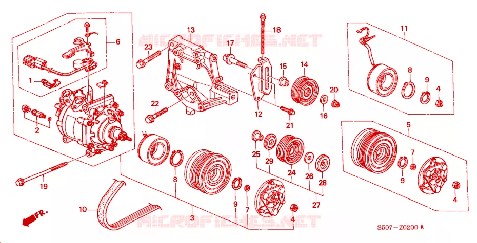 CLIMATISEUR (COMPRESSEUR) Honda  LOGO 2000 LOGO full automatique 