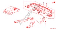 CONDUIT(LH) pour Honda CIVIC 1.6ES 4 Portes 4 vitesses automatique 2001