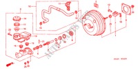 MAITRE CYLINDRE DE FREIN/ ALIMENTATION PRINCIPALE(LH) pour Honda CIVIC EXI 4 Portes 5 vitesses manuelles 2001