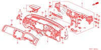 PANNEAU D'INSTRUMENT(RH) pour Honda CIVIC 150I 4 Portes 4 vitesses automatique 2002