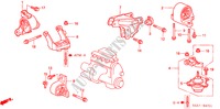 SUPPORTS DE MOTEUR(AT) pour Honda CIVIC 1.4S 4 Portes 4 vitesses automatique 2002