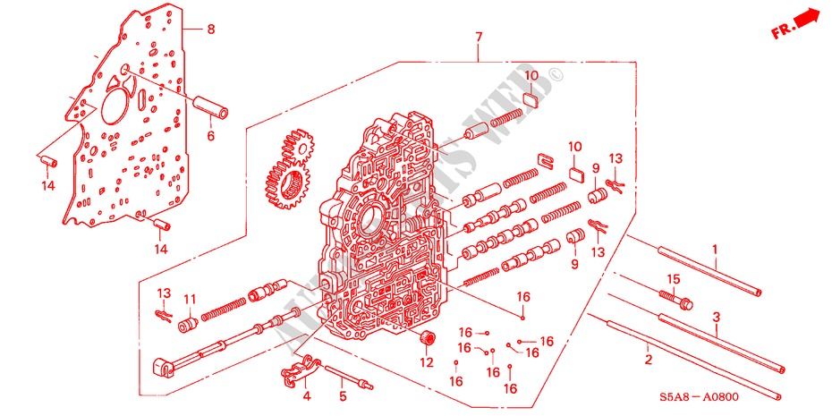 SOUPAPE PRINCIPALE pour Honda CIVIC 1.4S 4 Portes 4 vitesses automatique 2001