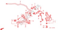 ARTICULATION pour Honda CIVIC COUPE LS 2 Portes 4 vitesses automatique 2003
