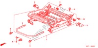 COMP. DE SIEGE AV.(D.)(LH) pour Honda CIVIC COUPE LS 2 Portes 5 vitesses manuelles 2001