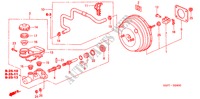 MAITRE CYLINDRE DE FREIN/ ALIMENTATION PRINCIPALE(LH) pour Honda CIVIC COUPE LS 2 Portes 5 vitesses manuelles 2002