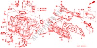 COLLECTEUR D'ADMISSION (1.4L/1.6L) pour Honda CIVIC 1.6SE 3 Portes 4 vitesses automatique 2002