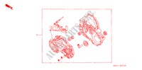 ENSEMBLE JOINT DE TRANSMISSION (DIESEL) pour Honda CIVIC 1.7S 3 Portes 5 vitesses manuelles 2002