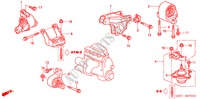 SUPPORTS DE MOTEUR(AT) pour Honda CIVIC 1.6SE 3 Portes 4 vitesses automatique 2002