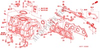 COLLECTEUR D'ADMISSION (1.4L/1.6L) pour Honda CIVIC 1.4 LS 3 Portes 4 vitesses automatique 2005