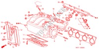 COLLECTEUR D'ADMISSION(TYPE R) pour Honda CIVIC TYPE R 3 Portes 6 vitesses manuelles 2005