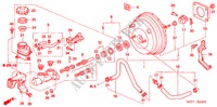MAITRE CYLINDRE DE FREIN/ ALIMENTATION PRINCIPALE(LH) (1) pour Honda CIVIC 1.4 LS 3 Portes 4 vitesses automatique 2005