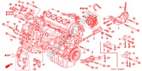 SUPPORT DE MOTEUR (1.4L/1.6L) pour Honda CIVIC 1.4 LS 3 Portes 4 vitesses automatique 2005