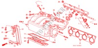 COLLECTEUR D'ADMISSION(2.0L) (1) pour Honda CIVIC 2.0 5 Portes 5 vitesses manuelles 2003
