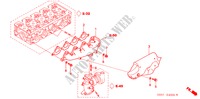 COLLECTEUR D'ECHAPPEMENT(DIESEL) pour Honda CIVIC 1.7LS 5 Portes 5 vitesses manuelles 2002