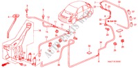 LAVE GLACE DE PARE BRISE(1) pour Honda CIVIC 1.6LS 5 Portes 5 vitesses manuelles 2001