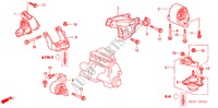 SUPPORTS DE MOTEUR(AT) pour Honda CIVIC 1.4LS 5 Portes 4 vitesses automatique 2003