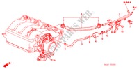 TUYAU D'INSTALLATION/TUBULURE(1) pour Honda CIVIC 2.0 5 Portes 5 vitesses manuelles 2003