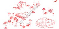 UNITE SRS(LH) pour Honda CIVIC 1.7S 5 Portes 5 vitesses manuelles 2002