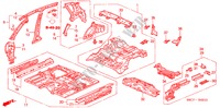 PLANCHER/PANNEAUX INTERIEURS pour Honda CIVIC 1.4LS 5 Portes 4 vitesses automatique 2005