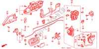 SERRURES PORTES ARRIERE/POIGNEE EXTERNE pour Honda CIVIC 1.6S 5 Portes 4 vitesses automatique 2005