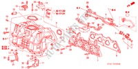 COLLECTEUR D'ADMISSION(1.7L) pour Honda STREAM 1.7LS 5 Portes 5 vitesses manuelles 2003