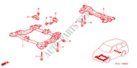 SOUS CHASSIS AVANT/ MEMBRURE TRANSVERSALE pour Honda STREAM 2.0SI 5 Portes 5 vitesses automatique 2002