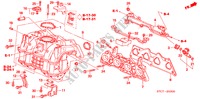 COLLECTEUR D'ADMISSION(1.7L) pour Honda STREAM ES 5 Portes 5 vitesses manuelles 2005