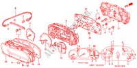 COMPTEUR COMBINE(L4) pour Honda ACCORD COUPE 2.0IES 2 Portes 5 vitesses manuelles 2000