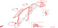 GARNITURE DE MONTANT(LH) pour Honda ACCORD COUPE 2.0IES 2 Portes 4 vitesses automatique 2000