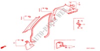 GARNITURE DE MONTANT(RH) pour Honda ACCORD COUPE 2.0IES 2 Portes 4 vitesses automatique 2000