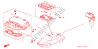 PLAFONNIER pour Honda ACCORD COUPE 2.0IES 2 Portes 4 vitesses automatique 2000
