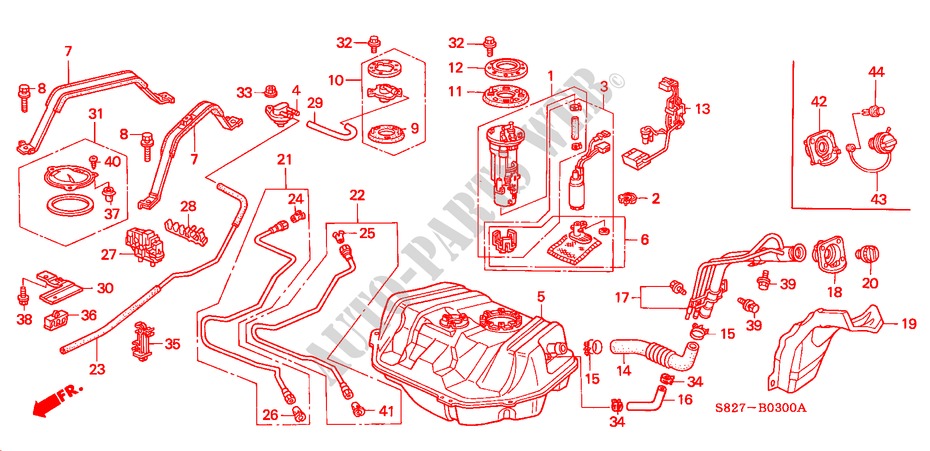 RESERVOIR A CARBURANT pour Honda ACCORD COUPE 3.0IV6 2 Portes 4 vitesses automatique 1998