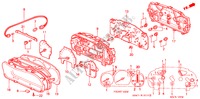 COMPTEUR COMBINE(NS) pour Honda ACCORD LX 4 Portes 4 vitesses automatique 2000