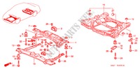 CORPS ARRIERE/MEMBRURE TRANSVERSALE pour Honda ACCORD LX 4 Portes 4 vitesses automatique 2000