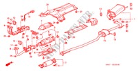 TUYAU D'ECHAPPEMENT(L4) pour Honda ACCORD LX 4 Portes 4 vitesses automatique 2000