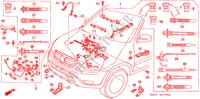 FAISCEAU DES FILS(LH) pour Honda CR-V LS 5 Portes 4 vitesses automatique 2002