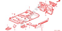 TAPIS DE SOL pour Honda CR-V RV-I 5 Portes 5 vitesses manuelles 2003