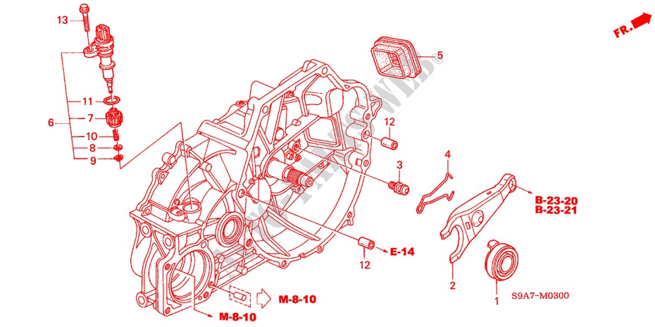 DEBRAYAGE pour Honda CR-V ES 5 Portes 5 vitesses manuelles 2002