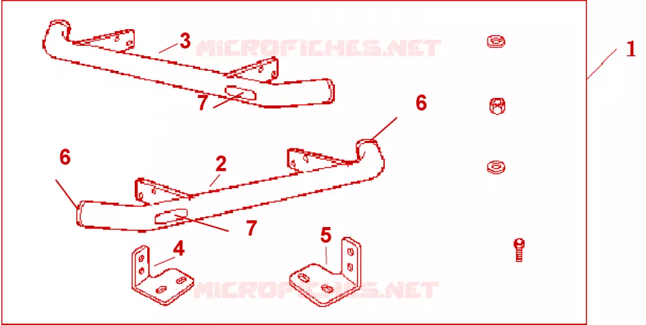 SIDE PROTECTION PIPES Honda  CRV 2004 RVI 4 vitesses automatique 