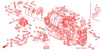 SUPPORT DE MOTEUR pour Honda CR-V RV-I 5 Portes 5 vitesses manuelles 2006